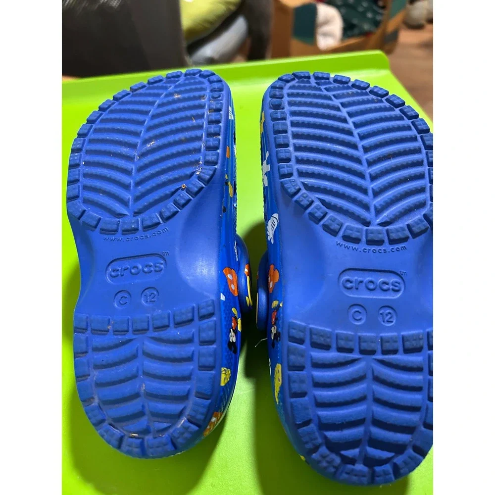 Crocs Disney Mickey Mouse Blue Clogs Kids Size 12 with Jibbitz Charms